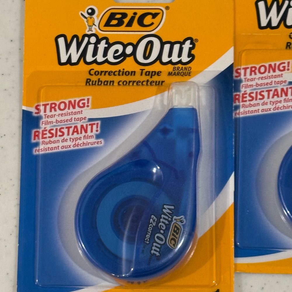 NEW BIC Wite-Out Correction Tape Bundle ~ 4 Included - Picture 6 of 7